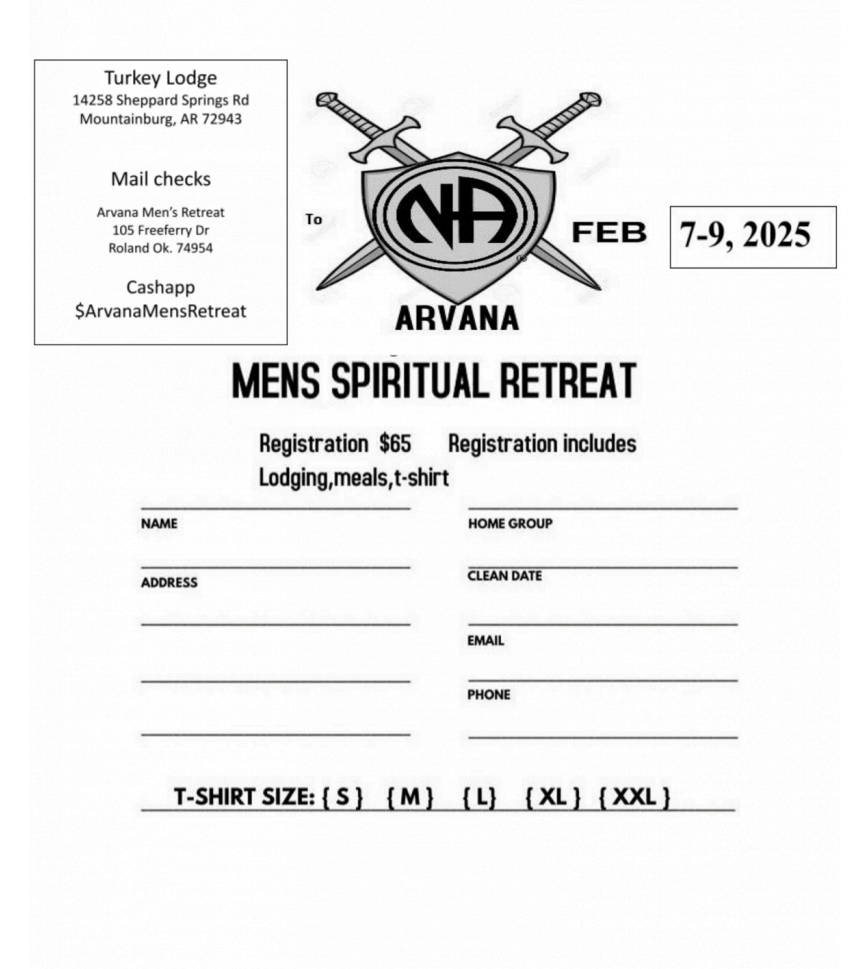 (Mountainburg) ARVANA Men's Spiritual Retreat 2025