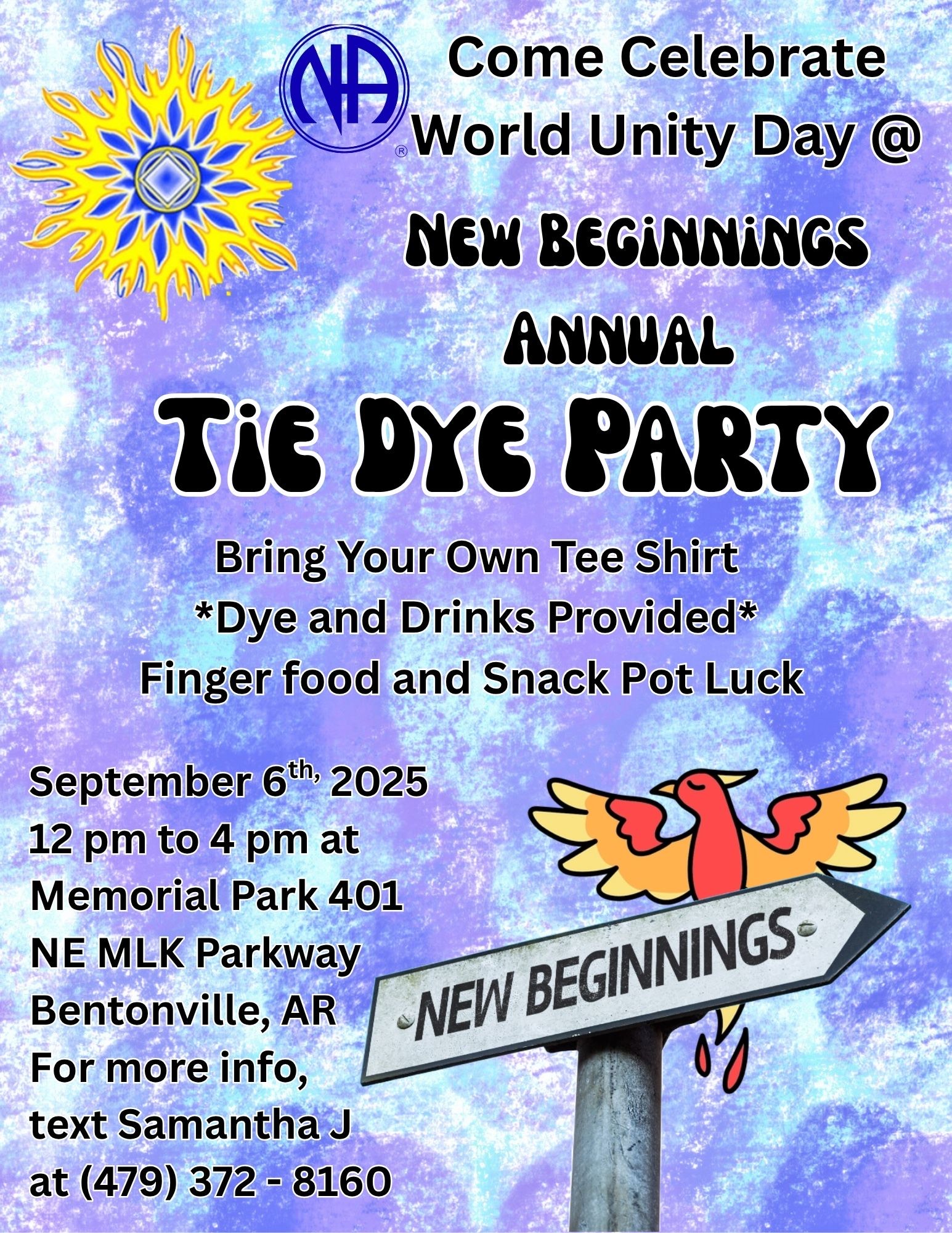 (Bentonville) Tie Dye Party with New Beginnings 2026