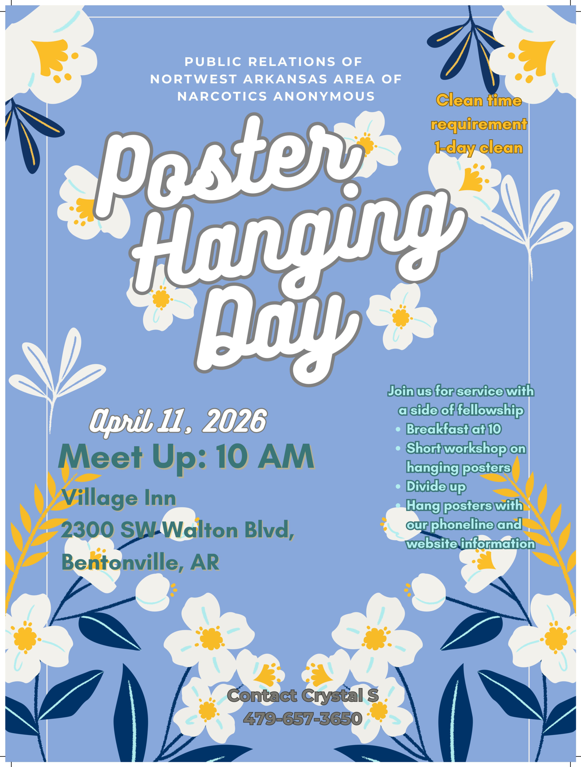 (Bentonville) NWA Poster Hanging Day-April 2026