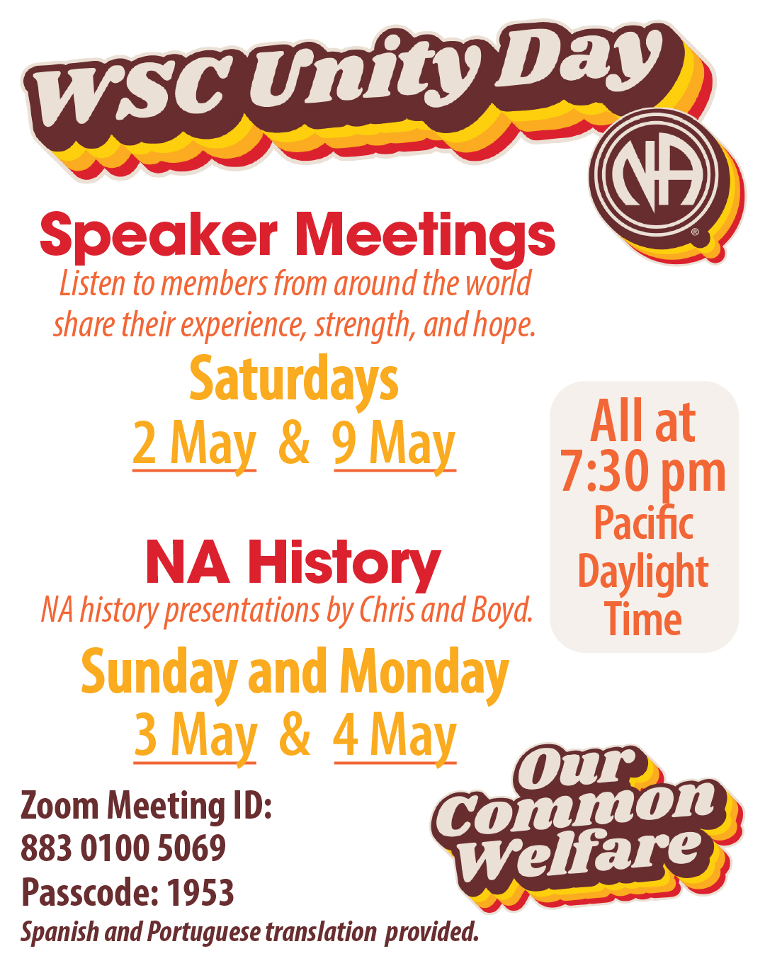 (Virtual) WSC Unity Day LIVESTREAM Speaker Meeting 2026