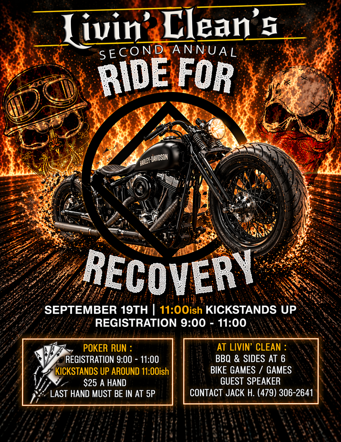 (Springdale) 2nd Annual Ride For Recovery hosted by Livin' Clean
