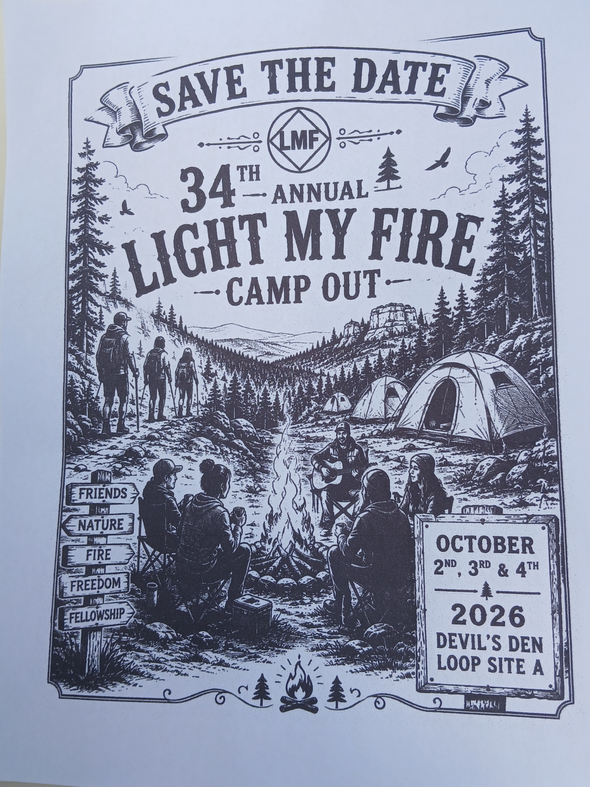 (Devil's Den) Light My Fire Campout 2026