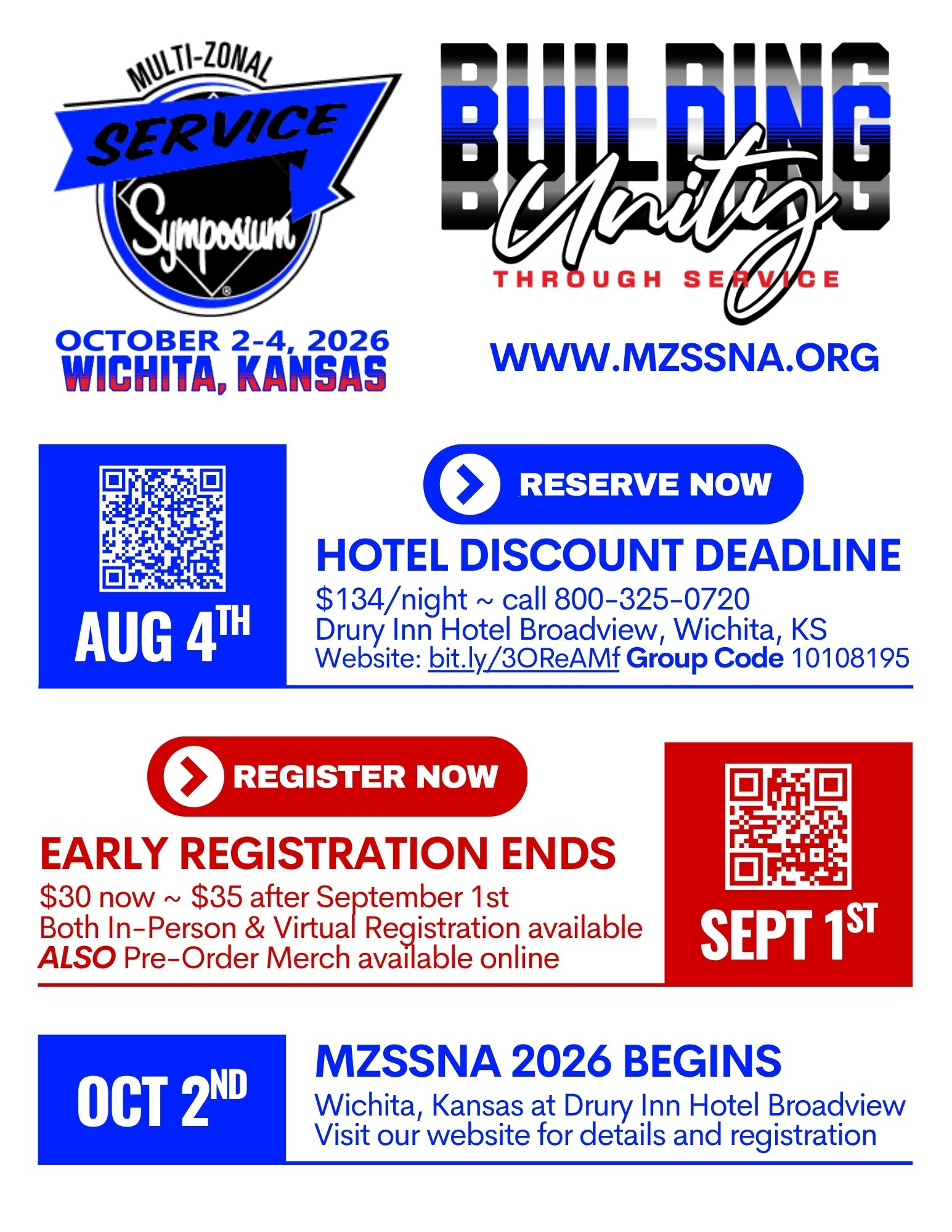 (Wichita, KS) Multi-Zonal Service Symposium 2026 (MZZSNA)