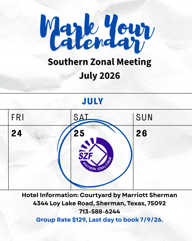 (Hybrid - Sherman, TX) Southern Zonal Forum - July 2026 SZF