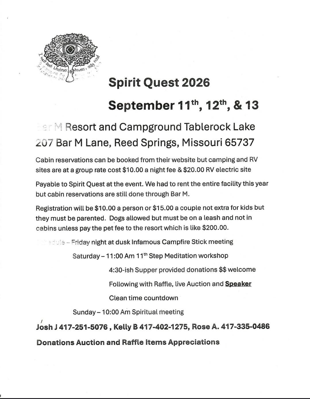 (Branson West) Spirit Quest 2026